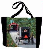 Amish Buggy Tapestry Tote Bag